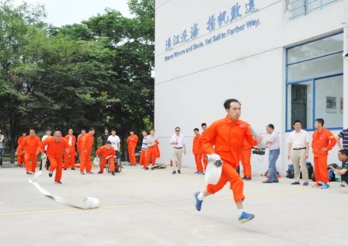 南京公司举办职工消防技能大赛